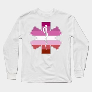 Star of Life Lesbian Pride Long Sleeve T-Shirt